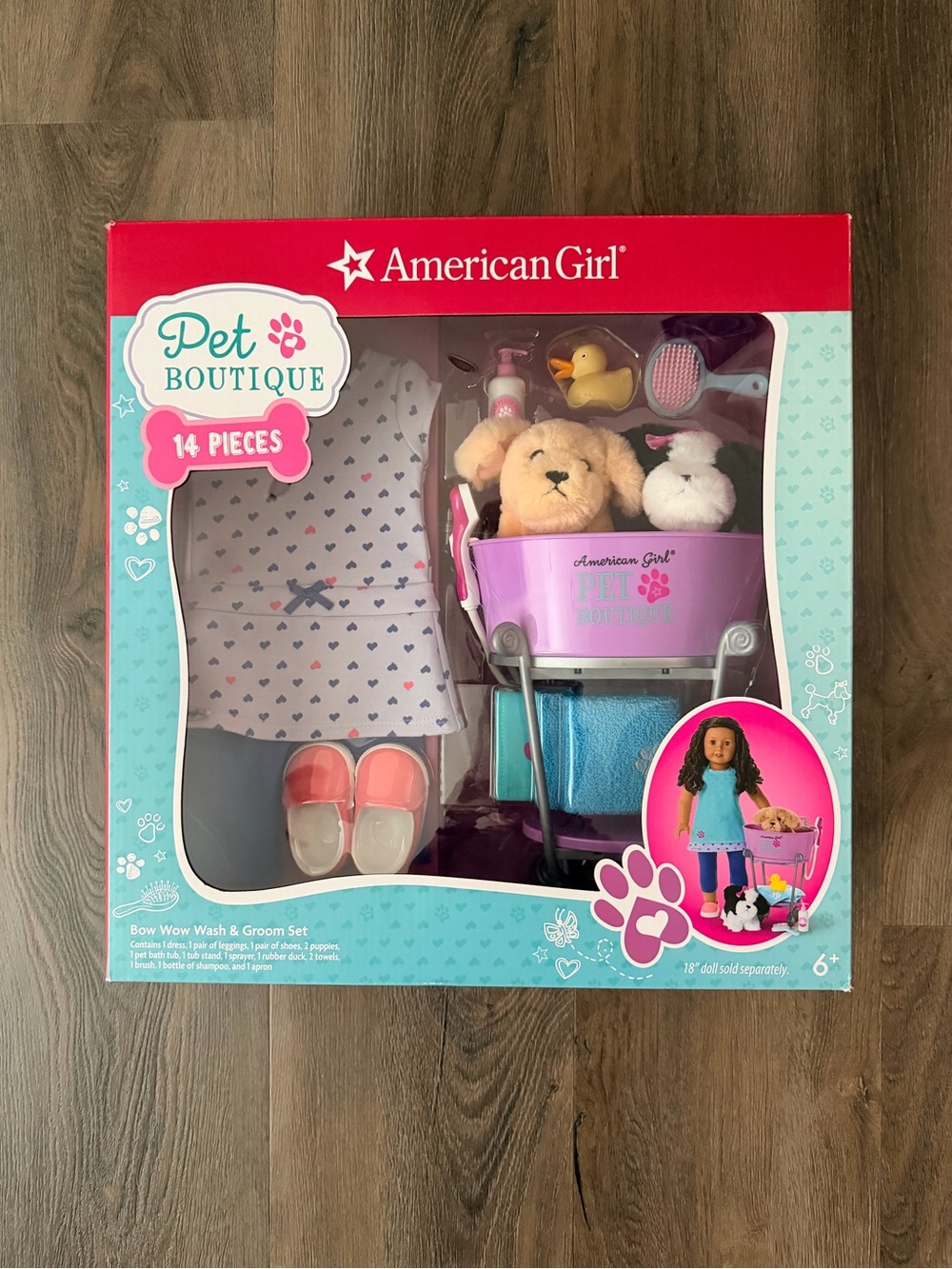 NEW American Girl Pet Boutique Bow Wow Wash & Groom Set